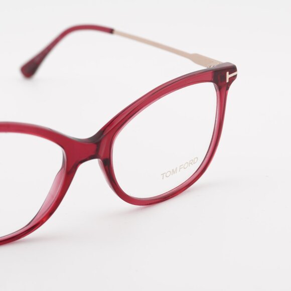 Tom Ford FT5510 081 Eyeglasses Transparent Violet/Gold 52mm Cat Eye Frame - Picture 2 of 12